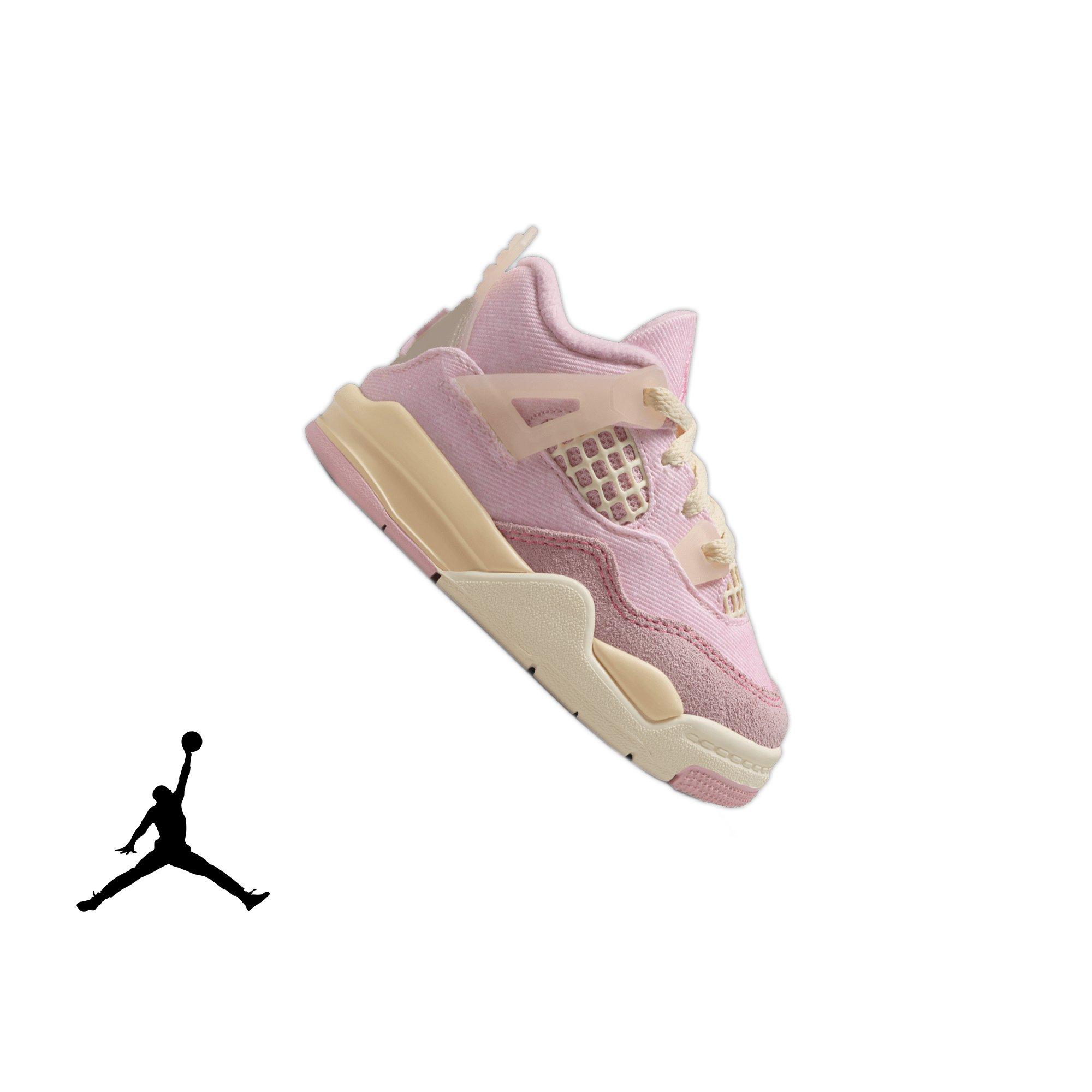 Jordan 4 Retro "Iced Carmine" Toddler Girls' Shoe - ICED CARMINE